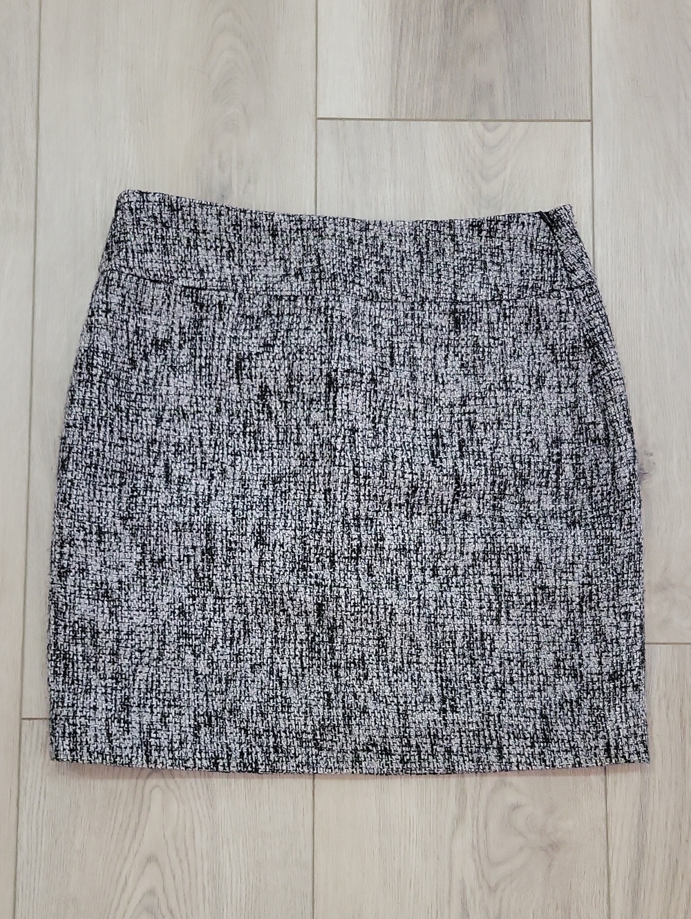The Limited Black and White Tweed Pencil Skirt